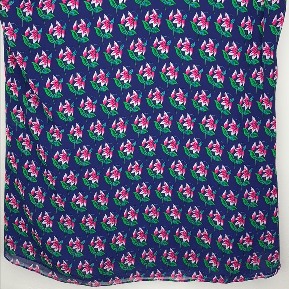 SOLD// Diane Von Furstenburg Floral Blouse - Picture 7 of 8